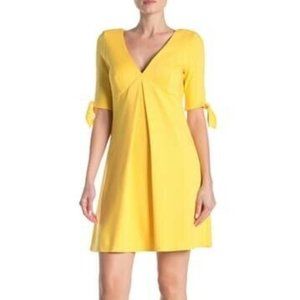NWT Bailey 44 Quarterback Yellow Tie Dress $228